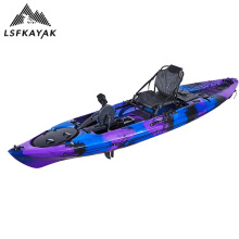 LSF 12 Ft Fishing Sit On Top Flap Pedal Kayak With Rudder